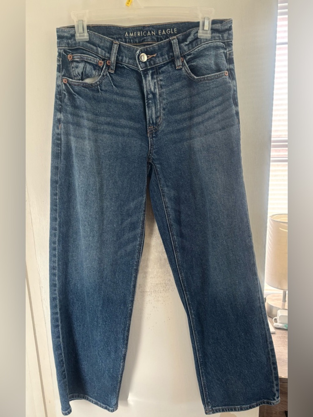 American Eagle cropped stovepipe jeans